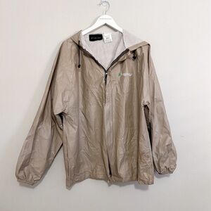 FROGG TOGGS Women’s Beige ULTRA-LITE Rain Jacket Breathable Waterproof Size M/L